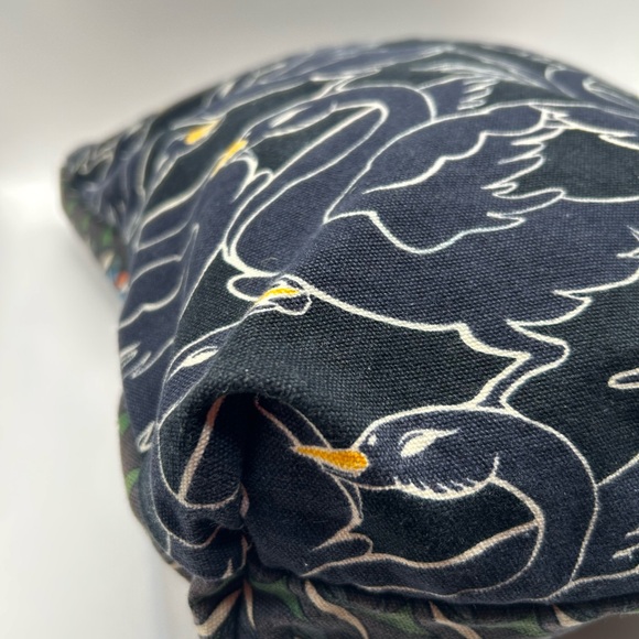 Tory Burch Swan Print Canvas Tote - Picture 5 of 10